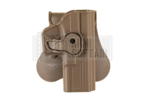 AMOMAX QUICK FAST POLYMER Paddle Holster GLOCK WE17 TM17 KJW17 TAN DESER AIRSOFT - Imagen 1 de 1