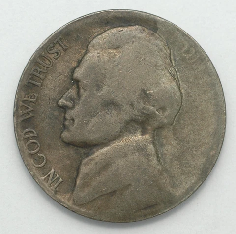 Dateless Jefferson Silver War Nickel planchet flaw error obverse ? I do not know Cover