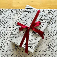 Music Notes Gift Wrap | 70 x 50cm Sheet | Musical Wrapping Paper