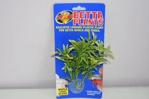 Aquarium Betta Plant Small Plastic Maple Leaf Plants x 3 Approx 12 cm x 10 cms - Picture 1 of 1