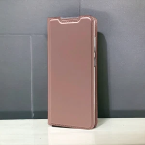 Samsung Galaxy A51 | Składane etui | Imitacja skóry | Różowe złoto - Zdjęcie 1 z 4