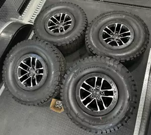 JEEP WRANGLER XTREME RUBICON 392 BEADLOCK BLACK 17" FACTORY OEM WHEELS 35s TIRES - Picture 1 of 22