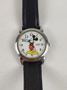 Vintage Women's Disney Lorus Mickey Mouse Silver Tone Watch V501-0130 Tested - Imagen 1 de 6
