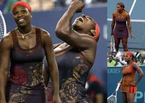 Nike Dri-Fit Tennis Iconic Serena Williams dress L Dragon Design Vintage - Picture 1 of 9