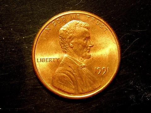 1991  AU LINCOLN MEMORIAL CENT #1 Cover