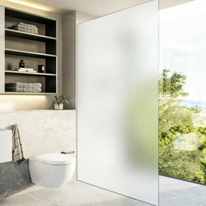 UK Window Film Privacy Bubble Free Frosted Film Self-Adhesive Etched Glass Vinyl - Picture 1 of 15