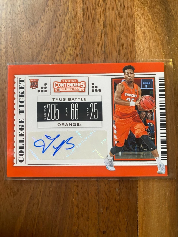 A65,006 - 2019-20 Panini Contenders Draft Picks #115 Tyus Battle Auto RC - Image 1 of 1