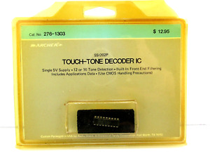 Archer Touch Tone Decoder Ic with Data Sheet Ss1202P Cat No 276-1303