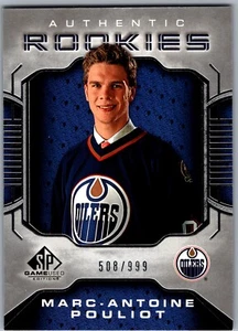 06-07 SP GAME USED ROOKIE - MARC-ANTOINE POULIOT RC /999 #116 EDMONTON OILERS - Picture 1 of 2