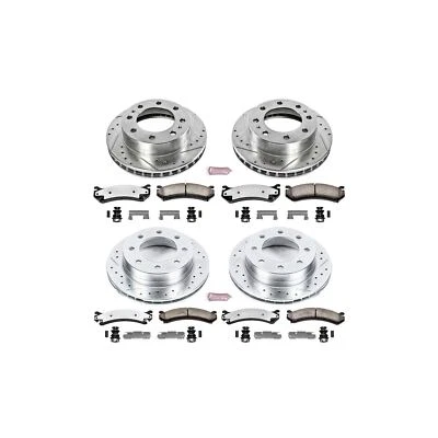 Kit de frenos de disco PowerStop - Delantero y trasero - Se adapta a Chevrolet Silverado 1500 HD 200 Foto 1 de 4