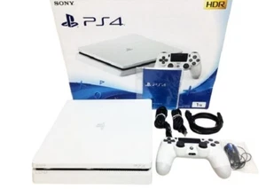 Sony PlayStation4 PS4 CUH-2100 White PlayStation 4 Slim Box 500GB - Picture 1 of 1