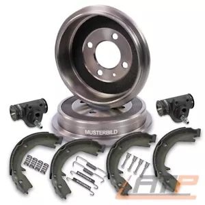 2x BREMSTROMMEL + BREMSBACKEN + RADBREMSZYLINDER + ZUBEHÖR FÜR VW FOX POLO 9N - Bild 1 von 5