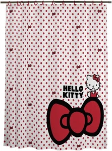 Hello Kitty Kids 13 Pc Shower Curtain and Ring Set-AB0CPCYJ3BX2 - Picture 1 of 2