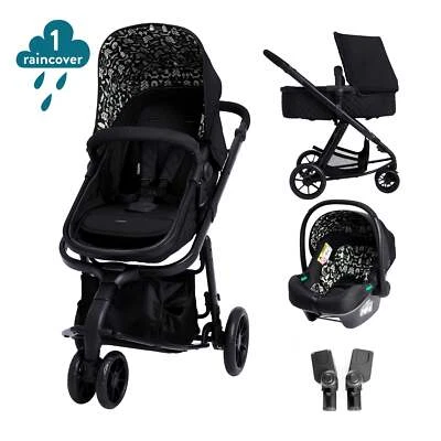 Cosatto Giggle 2 in 1 Reisesystem 0-18kg iSize Autositz & Regenschutz schwarz