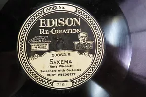 Rudy Wiedoeft - EDISON 50862 - Saxema - Saxophone Solo - Picture 1 of 4