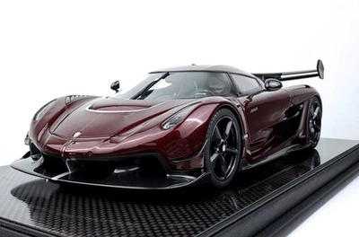 FrontiArt Koenigsegg Jesko 7272 1/18 en base de carbono rojo carbono F157-171 Foto 1 de 4