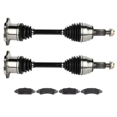 Front CV Axle + Brake Ceramic Pads For Chevrolet Silverado 1500 4.3L 2008-2015 Foto 1 de 4