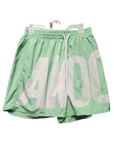 Akoo Shorts Big Spellout Print Green White Men’s 100% Authentic Size XL - Picture 1 of 7