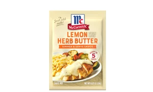 Mezcla de salsa de mantequilla de hierbas con sabor natural McCormick limón mezcla de condimentos paquete de 3 - Imagen 1 de 1