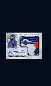 2022 Topps Inception  Vladimir Guerrero Jr  Auto Signature Relic Jays  Bunt Card - Picture 1 of 1