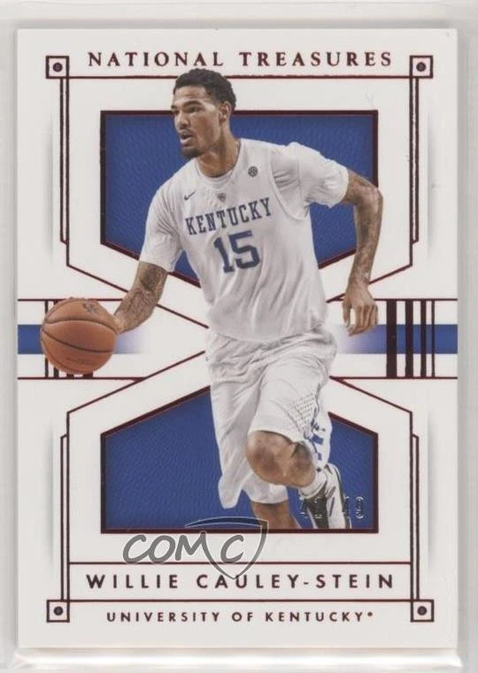 2016 Panini National Treasures Collegiate Red /49 Willie Cauley-Stein #45 - Image 1 of 2