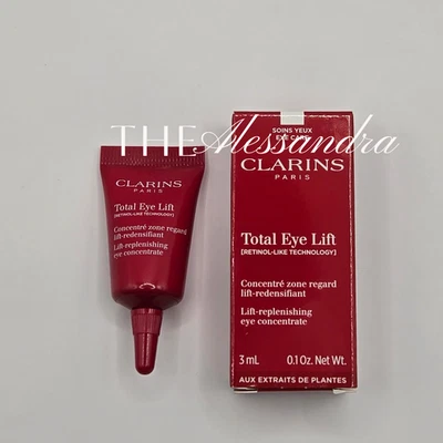 娇韵诗 Total Eye Lift 霜迷你旅行试用眼霜 3 毫升 0.1 盎司全新带盒 — 第 1/4 张图片