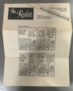 The Realist Magazine #99 Sept-Oct 1985 Jerry Garcia Interview Paul Krassner - Bild 1 von 2
