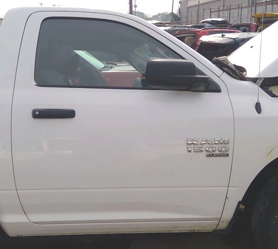 Single Cab Passenger Front Door Panel Assembly Pw7 White 5-Lug Ram 1500 09-18 - Image 1 of 4