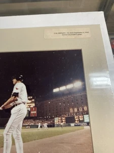 Matted 11 x 14 Real Photo Cal Ripken on deck 1995 2131 consecutive ready to fram - Picture 1 of 3