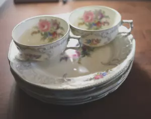 Rosenthal Ivory Sanssouci Diplomat Series LOT 6 Luncheon Plates & 2 Coffee Cups - Picture 1 of 13