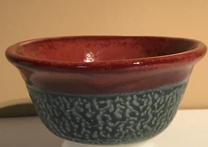 D. K. Clay Pottery Sanford, NC Signed 6” Bowl With Blue/Green Drip Pattern EUC - Picture 1 of 9