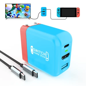 3 in 1 Mini Dock Station for Nintendo Switch Charger Docking Station Replacement - Picture 1 of 12