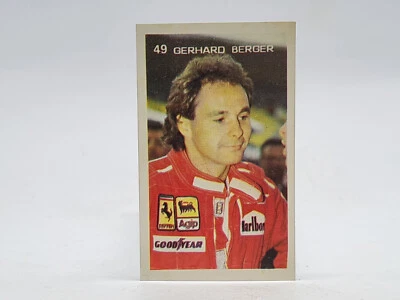 Original 1988 F 1 Ferrari Gerhard Berger sticker #49 Portuguese Collection - Image 1 of 4