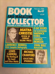 Feb 1988 Book Magazine Collector 47 Agatha Christie, D-Day Books, John Bull Mag - Picture 1 of 3