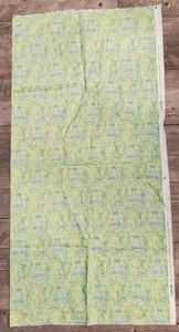 Eiffel Tower Green Michael Miller Fabric 100% Cotton 44" X 44" - Picture 1 of 6