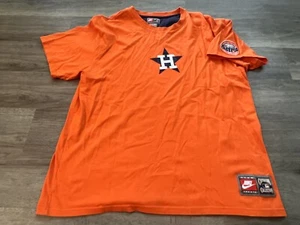 Vintage Nike Houston Astros Shirt Mens XL Orange Cooperstown Collection MLB Y2K - Picture 1 of 6