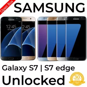 Samsung Galaxy S7 | S7 edge 32GB Unlocked AT&T Verizon T-Mobile Cricket Metro - Picture 1 of 5