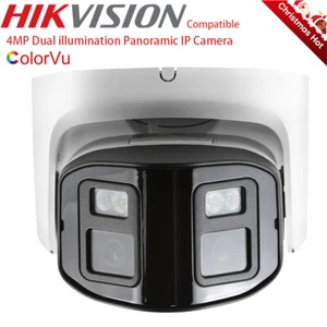 Hikvision OEM 4MP IR Panoramic 180° Dual illumination ColorVu IP POE Camera 4MM - Picture 1 of 24