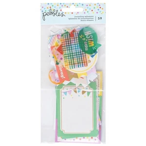 Pebbles All The Cake Ephemera Cardstock Die-Cuts 59/Pkg-Icons W/Gold Foil - Picture 1 of 1