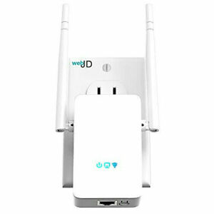 WEBJD WiFi Extender Signal Booster for Home & Outdoor with Ethernet White