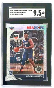 2019 Panini Hoops Premium Stock ZION WILLIAMSON RC #258 Rookie Card SGC 9.5 - Picture 1 of 2