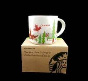 Starbucks Canada V1 YAH Green Trees Grey Hat With Box and SKU 2013 MIC 14oz - Picture 1 of 4