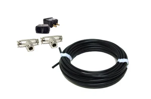 2 Manual Paddle Valve switch w/ 50 FT 1/4" OD DOT Brake Hose & Union Fittings - Picture 1 of 1