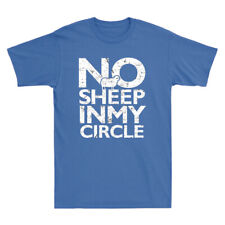 No Sheep In My Circle Funny Vaccine Saying Gift Vintage Men Short Sleeve T-Shirt