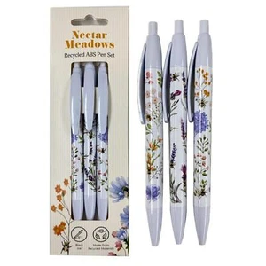 Nectar Meadows Bees Set of 3 Recycled ABS Pens (RABS) - Picture 1 of 1