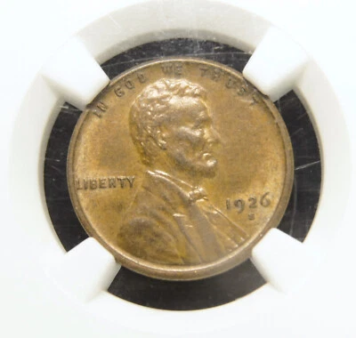 1926-S Lincoln Wheat Cent  AU55 NGC - Image 1 of 3