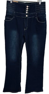 NWT Jeans Wear High Rise Boot Cut Flare Denim Pants Indigo W34xL31 Womens Sz XXL - Picture 1 of 9
