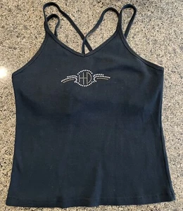 Women Harley Davidson Black Tank top Large HD Chandler AZ Arizona USA Bedazzled - Picture 1 of 12