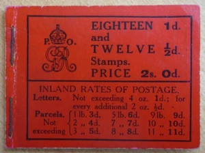 BB2 April 1912 George V 2/- Stitched Booklet. - Picture 1 of 8