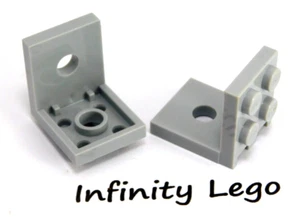 6 LEGO Light Bluish Grey Bracket 2 x 2 - 2 x 2 Up (3956 35262) - 6 Pieces - Picture 1 of 1